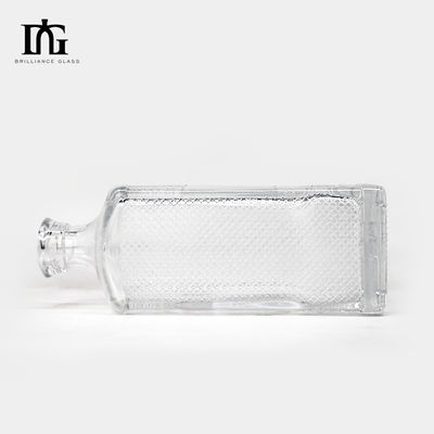 Customized 700ml Beverage Glass Bottle With Cork Top for Engraving and Electroplating