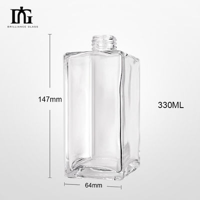 330ml Heat Transfer Printing Glass Bottle for Customization of Liquors and Beverages