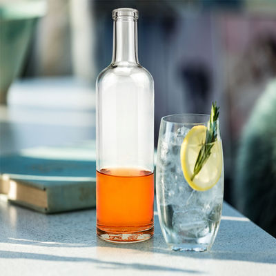 OEM/ODM Acceptable 700ml Glass Spirits Liquor Bottles Clear 500ml 750ml Whisky Bottle
