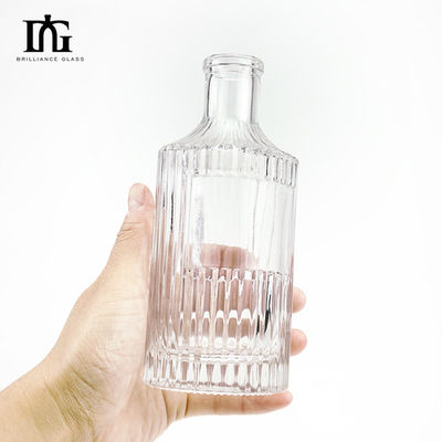 Empty 300ML Glass Drinking Bottle with Sealing Type CORK Acceptable Customer's Logo