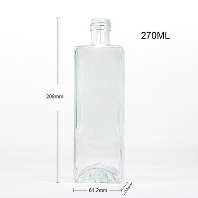 Cork Screw Both Cap Type 750ml Glass Bottle for Flint Gin Vodka Rum Whisky and Brandy