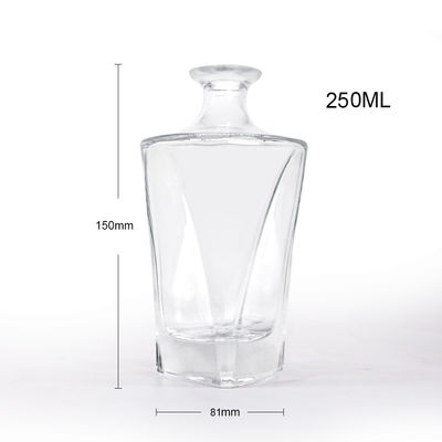 Glass Liquor Bottles for Vodka Whisky Rum Gin Brandy Low MOQ 375ml 500ml 700ml 750ml