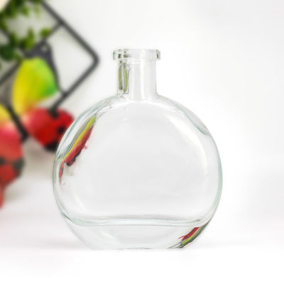 Engraved 500ml Glass Bottle for End Rum Gin and Brandy Spirits in Unique Shape