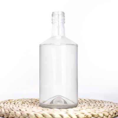 Clear Transparent Glass Bottle for Spirits Sealing Type CORK OEM/ODM Acceptable 700ml