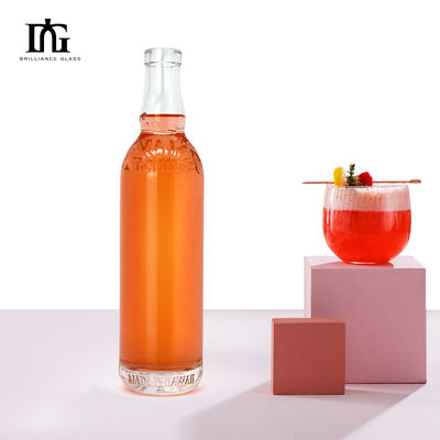 Customized 200ml 500ml 700ml 750ml 1000ml Liquor Glass Vodka Spirit Bottle for OEM/ODM