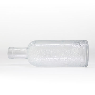 Acid Etch Surface Handling Glass Bottle for Beverages 750ml Capacity and Transparent