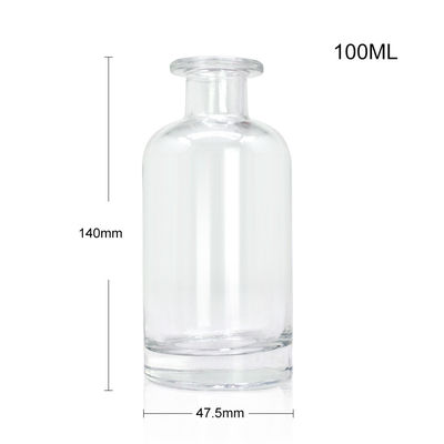 Classic Shape Flint Brandy Spirits Empty White Liquor Glass Bottle 500ml 700ml Super