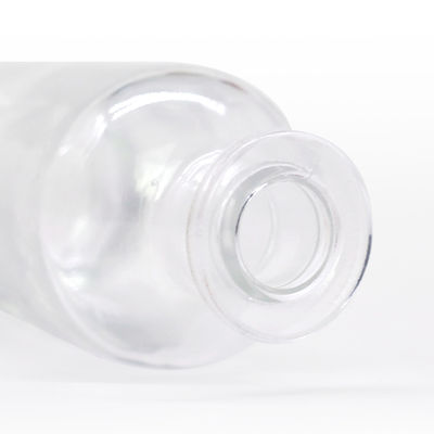 Classic Shape Flint Brandy Spirits Empty White Liquor Glass Bottle 500ml 700ml Super