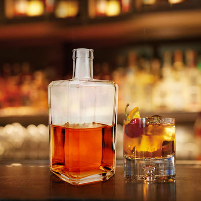Empty Brandy Rum Gin Whisky Vodka Glass Bottle 500ml 700ml 750ml for Liquor Packaging