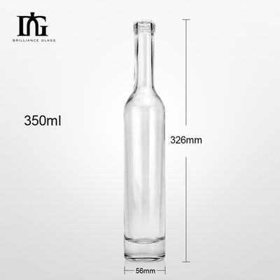Printing Handling Heat Transfer Printing Glass Bottle with Cork Lids 350ml 500ml 750ml