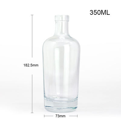 250ml/350ml/500ml/550ml/650ml/700ml/750ml Square Shape Decal Crafts Gin Bottle Glass