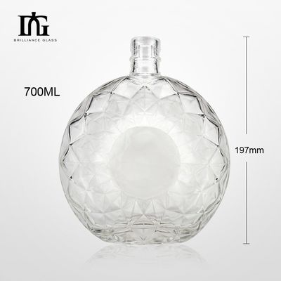 Glass Liquor Bottle 500ml 700ml 750ml with Glass Material and Advanced Technology