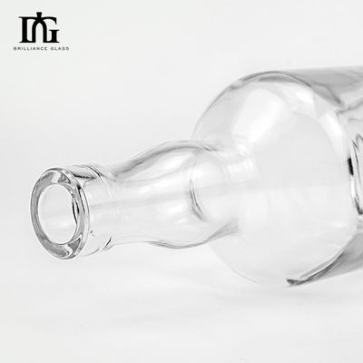 Gold Stamp Printing Handling Special Glass Drinking Bottle for Sample 350ml 500ml 750ml