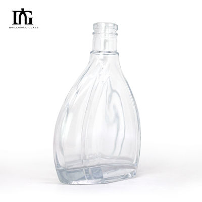 500ml Empty Glass Liquor Bottle for Rum Whisky Vodka Spirits Collar Material Glass