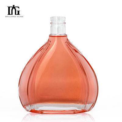 500ml Empty Glass Liquor Bottle for Rum Whisky Vodka Spirits Collar Material Glass