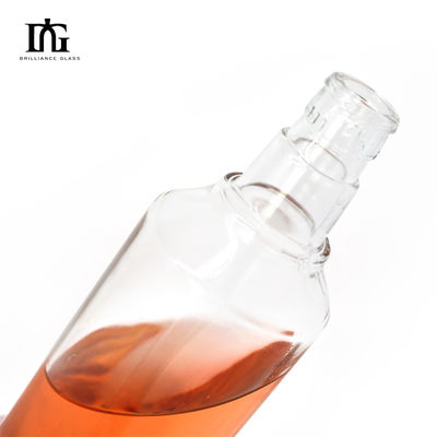 Engraving Surface Handling Glass Liquor Bottle 750ml 500ml for Whiskey Gin Vodka