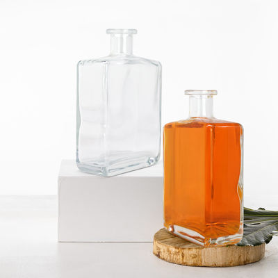Glass Bottle With Stopper Cork For Gin Rum Vokda Whisky Tequila Liquor Spirits 700ml Clear