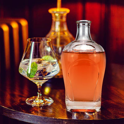 080 Liquors and Beverages Glass Bottle with Cork Sealing 500ml/700ml/750ml