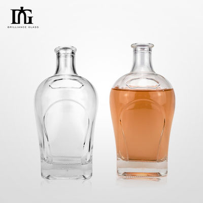 080 Liquors and Beverages Glass Bottle with Cork Sealing 500ml/700ml/750ml