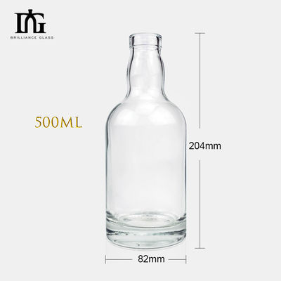 Empty Glass Bottle for Liquor Vodka Gin 330ml 500ml 700ml 750ml