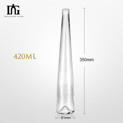 Custom 375ml 500ml 700ml 750ml Bottle Body Material Glass for Beverage Fancy Liquor