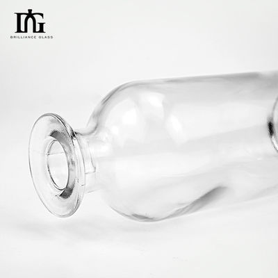 Customised Split Compartments Glass Bottle for Whiskey Rum Tequila Vodka Gin Brandy 200ml 300ml 500ml 700ml