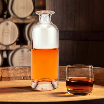 Customised Split Compartments Glass Bottle for Whiskey Rum Tequila Vodka Gin Brandy 200ml 300ml 500ml 700ml