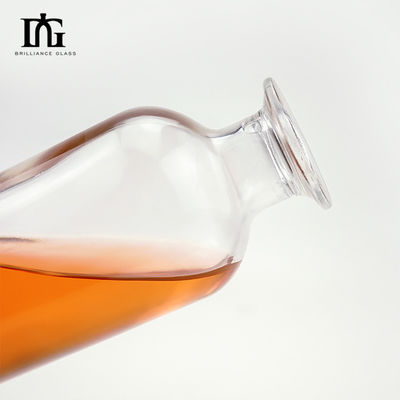 Customised Split Compartments Glass Bottle for Whiskey Rum Tequila Vodka Gin Brandy 200ml 300ml 500ml 700ml