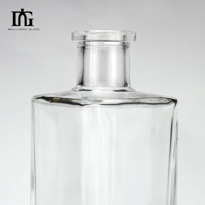 Custom 300ml 500ml 700ml Vodka Whisky Liquor Gin Rum Glass Spirit Brandy Bottles with Frosting