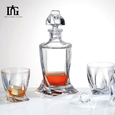 Shaped 500ml/700ml/750ml Capacity Clear Empty Liquors Beverage Glass Bottles for Gin